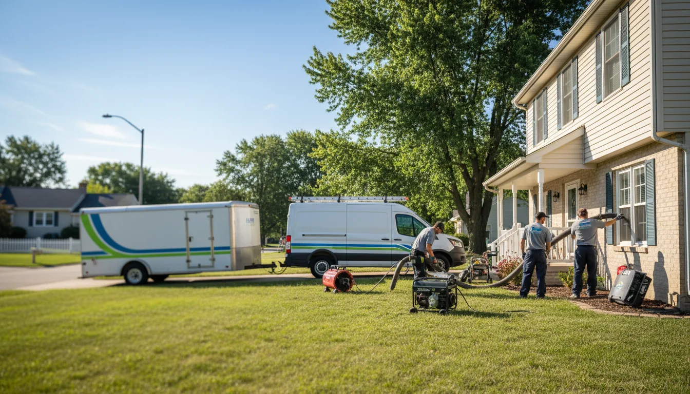 Flooded Basement Restoration And Cleanup With Repair in Dresser, WI near me